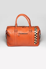 Sac de voyage en cuir 24H Le Mans Andy 48h orange