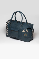 Sac de voyage en cuir 24H Le Mans Andy 48h bleu royal