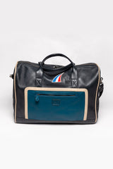 Sac de voyage en cuir 24H Le Mans Austin 48h bleu ocean marine