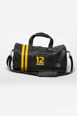 Ayrton Senna "Ayrton Bag Sport" black leather travel bag