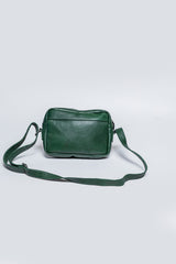 24H Le Mans Dani Reporter green leather bag