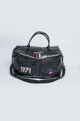 Sac de voyage en cuir Steve McQueen Dean 5 72h noir