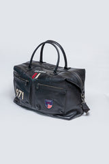 Sac de voyage en cuir Steve McQueen Dean 5 72h noir Homme