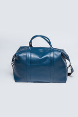 Sac de voyage en cuir Steve McQueen Dean 5 72h bleu royal Homme