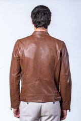 Blouson en cuir Steve McQueen Dennis 2 tortoise Homme