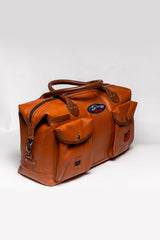 Sac de voyage en cuir Steve McQueen Duke 48h camel