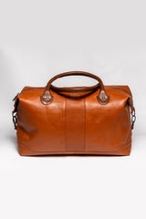 Sac de voyage en cuir Steve McQueen Duke 48h camel