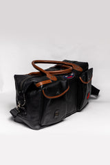 Sac de voyage en cuir Steve McQueen Duke 48h noir