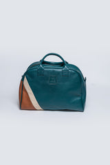 Steve McQueen Dune Petrol Blue Leather Bowling Bag