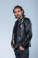 24H Le Mans Edgar leather jacket black Men