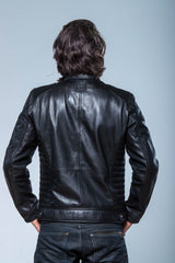 24H Le Mans Edgar leather jacket black Men