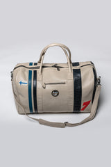 Ari Vatanen Flynn Finn 72h ecru leather travel bag