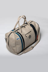 Ari Vatanen Flynn Finn 72h ecru leather travel bag