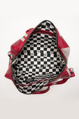 Sac de voyage en cuir Ari Vatanen Flying Finn 72h rouge racing