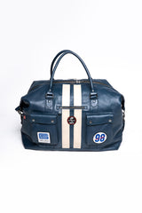 Sac de voyage en cuir Carroll Shelby GT500 72h bleu royal