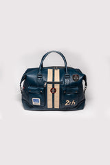 Sac de voyage en cuir Carroll Shelby x Le Mans GT500 72h bleu royal