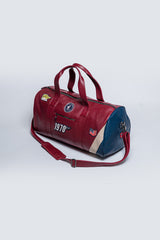 Sac de sport en cuir Steve McQueen Indian rouge foncé