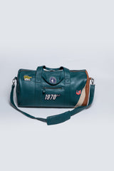 Steve McQueen Indian Petrol Blue Leather Duffle Bag