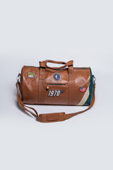 Sac de sport en cuir Steve McQueen Indian tabac