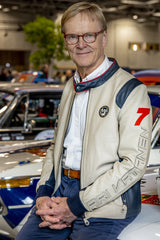 Ari Vatanen Ari ecru leather jacket Men