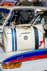 Ari Vatanen Pikes Peak 48h ecru leather travel bag