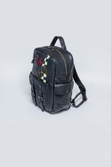 24H Le Mans Jack leather backpack black