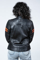 Blouson en cuir 24H Le Mans Julia noir Femme