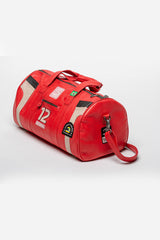 Ayrton Senna "Magic Senna" red leather travel bag