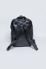 Sac à dos en cuir Steve McQueen Matt 5 noir Homme