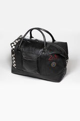 24H Le Mans Matthew 72h leather travel bag black