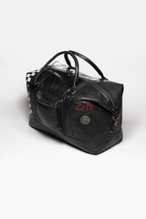 24H Le Mans Matthew 72h leather travel bag black