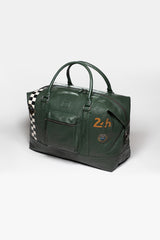 Sac de voyage en cuir 24H Le Mans Matthew 72h vert