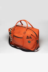 Sac de voyage en cuir 24H Le Mans Matthew 72h orange