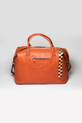 Sac de voyage en cuir 24H Le Mans Matthew 72h orange