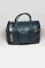 Sac de voyage en cuir 24H Le Mans Matthew 72h bleu royal