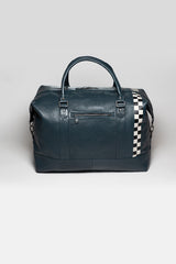 Sac de voyage en cuir 24H Le Mans Matthew 72h bleu royal