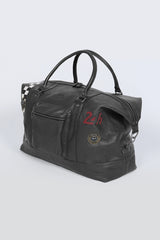 24H Le Mans Matthew 72h leather travel bag black