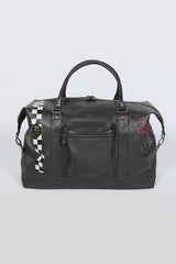 24H Le Mans Matthew 72h leather travel bag black