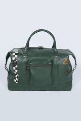 Sac de voyage en cuir 24H Le Mans Matthew 72h vert