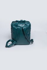 Sac à dos en cuir Steve McQueen Nine Backpack bleu pétrole