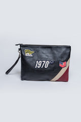 Steve McQueen P24 Black Leather Pouch