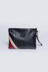 Pochette en cuir Steve McQueen P24 noire