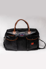 Sac de voyage en cuir Steve McQueen Pete 72h noir