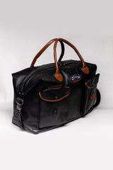 Sac de voyage en cuir Steve McQueen Pete 72h noir