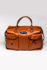 Sac de voyage en cuir Steve McQueen Pete 72h camel