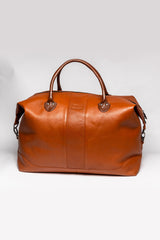 Sac de voyage en cuir Steve McQueen Pete 72h camel