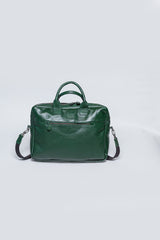 24H Le Mans Slater messenger leather shoulder bag green