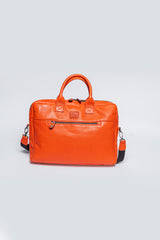 24H Le Mans Slater messenger orange leather shoulder bag