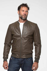 Blouson en cuir Steve McQueen Stan 4 army Homme