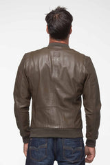 Steve McQueen Stan 4 army leather jacket Men